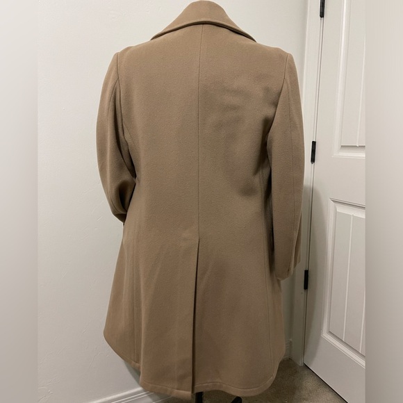 VINTAGE Lakeland 100% Pure Wool Trench Coat, Tan, Size 40 - Picture 5 of 12